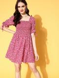 Berrylush Women A-line Pink Dress