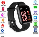 Ykarn Trades s85 | ID116Digital Muli Activity Feature, Multi Sports Mode Bluetooth Watch Smartwatch (Black Strap, Free)