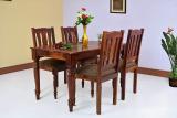 jangid Handicraft Sheesham Solid Wood 4 Seater Dining Table With 4 Chairs Dining Room Furniture Solid Wood 4 Seater Dining Set (Finish Color -Brown, DIY(Do-It-Yourself))