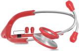 SMIC Classic-SS Dual Head Stainless Steel Stethoscope for doctors, medical students Acoustic Stethoscope (Red)