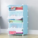 Hemovia PC Collapsible Wardrobe (Finish Color - 5-Blue, DIY(Do-It-Yourself))