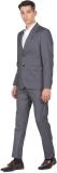 ARROW Men Grey Notch Collar Patterned Weave Suit Solid Men Suit