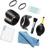 FND DSLR Combo Accessories Kit for Canon 700D EF-S 18-55 is II & 55-250 is II  Lens Hood (55 mm, Black)