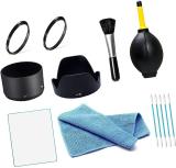 FND DSLR Combo Accessories Kit for D3500 AF-P 18-55mm & AF-P 70-300mm VR for Nikon  Lens Hood (55 mm, Black)