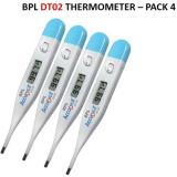 BPL Digital Thermometer with One Touch Operation for Child and Adult Oral pack of -4 DT02 Thermometer (WHITE & BLUE)