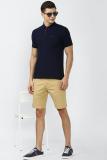 PETER ENGLAND Solid Men Khaki Regular Shorts