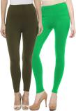 Sakhi Sang Ethnic Wear Legging (Green, Solid)