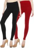 Sakhi Sang Ethnic Wear Legging (Maroon, Black, Solid)