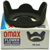 OMAX 58mm Flower Lens Hood For Canon 18-55mm Lens  Lens Hood (Black)