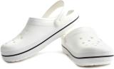 CROCS Crocband Men Clogs (White, Black , 6 UK/India)