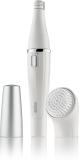 Braun Face 810 - Mini Facial Epilator for Women with Cleansing Brush Cordless Epilator (White)