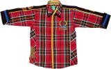 Bad Boys Boys Checkered Casual Red Shirt