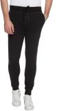 CAMPUS SUTRA Solid Men Black Track Pants