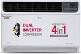 Lg 1.5 Ton 5 Star UW-Q18WUZA 2025 Model Convertible 4-in-1 Cooling Dual Inverter with Faster Cooling and Energy Saving, 4 Way Air Swing and HD Filter Window AC (Copper Condenser, White)