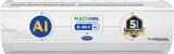 Carrier 1 Ton 5 Star CAI12ES5R34F0 2024 Model AI Flexicool Convertible 6-in-1 Cooling Dual Filtration with HD & Auto Cleanser Split Inverter AC (Copper Condenser, White, with PM 2.5 Filter)