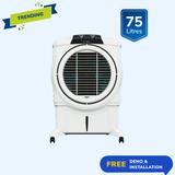 Symphony 75 L Desert Air Cooler (White, Sumo 75 XL)