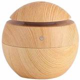 MAKD PE - ROUND SHAPE HUMIDIFIER WOODEN L35 Portable Room Air Purifier (Brown)