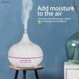 INFAAQ WHITE Wood Grain Vase Style Aroma Diffuser Portable Room Air Purifier (WOODEN WHITE)