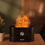 NHB BOUTIQUE Aromatherapy Flame Light Quiet Aroma Humidifier Portable Room Air Purifier (Multi Color)