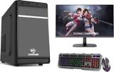 ZOONIS Gaming & Editing Complete Desktops Core i7 16 GB DDR4/1 TB/256 GB SSD/Windows 10 Pro/4 GB 4GB GT-730 Graphics Card For Best Gaming Experiences/19 Inch Screen/Gaming Pc Full setup Core i7 16 GB / 512 GB / Windows 11 with MS Office (Black)