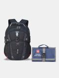 SWISS MILITARY Combo Pack Of Backpack and Travel Wallet 31 L Backpack (Black)