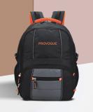 PROVOGUE unisex backpack with rain cover and reflective strip 35 L Laptop Backpack (Black)