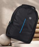 HP Blue Line 27 L Backpack (Black, Blue)