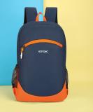 STOIC Daypack, College bags, Office bags, For Men and Women 24 L Backpack (Blue, Orange)