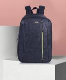 Veneer Casual Vegan Leather Neon Tech Business Office College Travel Unisex Backpack 25 L Laptop Backpack (Grey)