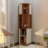 NEUDOT JINRO Engineered Wood Bar Cabinet (Finish Color - TEAK, Knock Down)