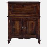 THE OLD CABINET Solid Wood Bar Cabinet (Finish Color - Provincial Teak, Pre-assembled)