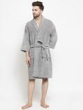 TRIDENT Cloud Burst Medium Bath Robe (1 Bathrobe, 1 Belt, For: Men & Women, Cloud Burst)