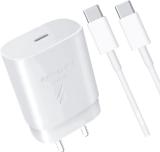 RoarX 25 W Supercharge 3 A Wall Charger for Mobile with Detachable Cable (White, 25w fast charger for samsung galaxy a14 5g charger adapter, Cable Included)