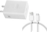 UXE 45 W SuperVOOC 5 A Wall Charger for Mobile with Detachable Cable (White -Compatible for oppo A76,A77s,5G,A57,A58,A77,A17,F17 Pro,F21, Cable Included)