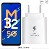 RoarX 25 W Supercharge 3 A Wall Charger for Mobile (White, Superfast Charger For Samsung Galaxy M32 5g Fast Charger Adapter)