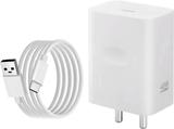 OPPO 45 W SuperVOOC 3 A Wall Charger for Mobile with Detachable Cable (White, Cable Included)