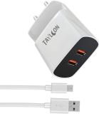 TAYLCON 20 W Quick Charge 3.4 A Wall Charger for Mobile with Detachable Cable (White, Cable Included)