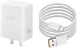 OPPO 33 W SuperVOOC 3 A Wall Charger for Mobile with Detachable Cable (White, Cable Included)