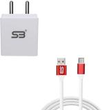 shopbucket 18 W Quick Charge 3 A Wall Charger for Mobile with Detachable Cable (White, Cable Included)