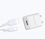 ZEBRONICS 2.4 A Wall Charger for Mobile with Detachable Cable (White, Cable Included)
