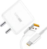 xykos 45 W SuperVOOC 5 A Wall Charger for Mobile with Detachable Cable (Compatible With Realme phones, White, Cable Included)
