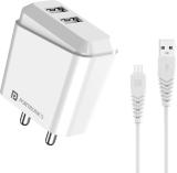 Portronics 12 W 2.4 A Wall Charger for Mobile with Detachable Cable (White, Cable Included)