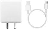OPPO 80 W SuperVOOC 7.3 A Wall Charger for Mobile with Detachable Cable (White, Cable Included)