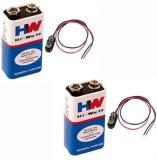 Flysmart 9 VOLTS HW BATTERY with Connector  Battery (Pack of 2)