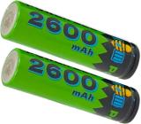 Ekavir 18650 Rechargeable Cell 2600 mAh 3.7 Volt Li-ion 02 Pcs battery  Battery (Pack of 2)