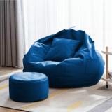 GIGLICK 4XL Tear Drop Bean Bag Cover  (Without Beans) (Blue)