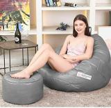 GIGLICK 4XL Tear Drop Bean Bag Cover  (Without Beans) (Grey)