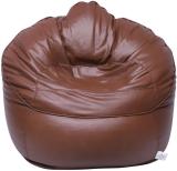 THREADVIBELIVING XXXL Sofa Mudda Bean Bag Bean Bag Sofa  With Bean Filling (Tan)