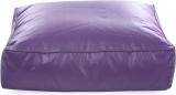 STYLE HOMEZ XXL Classic Square Floor Cushion Bean Bag Footstool  With Bean Filling (Purple)