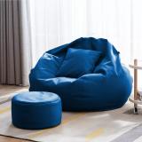 ComfyBean 4XL Premium, Designer - ComfortSofa Haven With Free Cushion and Puffy-Blue Body Fitter Bean Bag  With Bean Filling (Blue)